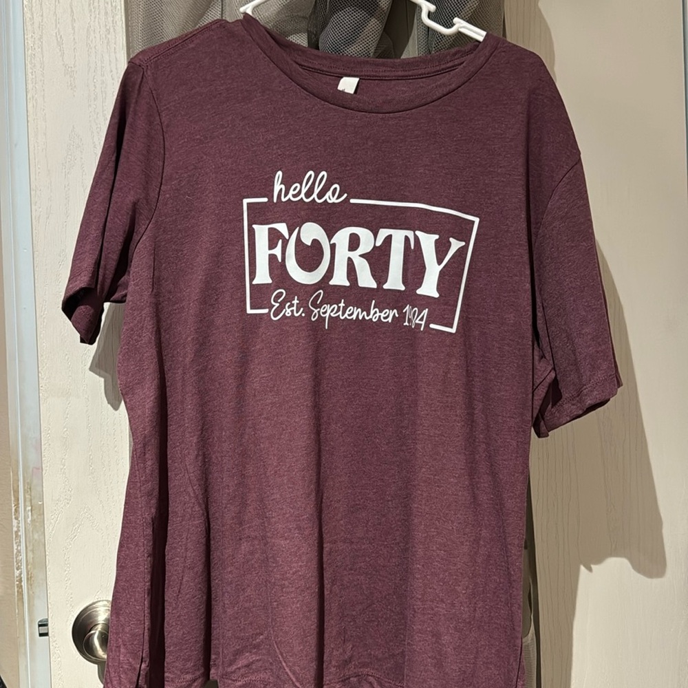 Worn once 40th womens T-shirt